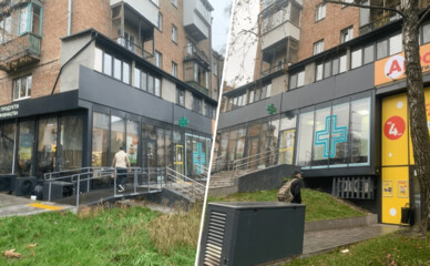 В Печерском районе появилось незаконное сооружение с магазинами, аптекой и барбершопом