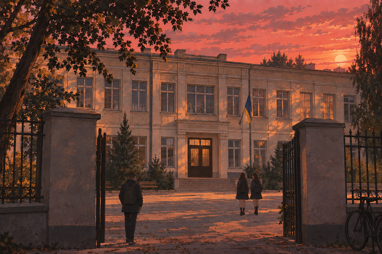 У Threads поскаржилися на утеплення кам'яного стовпа біля київської школи